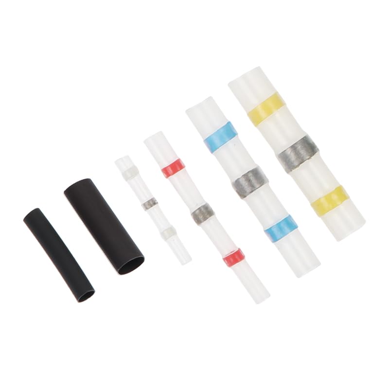 110PCS Mixed Heat Shrink Wire Connectors Sleeves Soldar Cable Electrico Waterproof Butt Terminals Crimp Connector