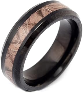 Tungsten Ring For Men Size 10 - Black & Brown 60