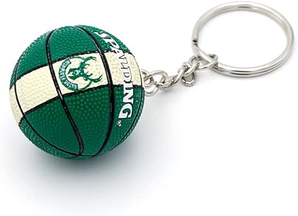 Genérico Llavero NBA - Keychain - Coleccionables Varios Equipos Pelota Deportiva Baloncesto - Colgante Creativo 3D