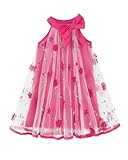 Saeaby Little Toddler Girls Dresses Summer Outfits Ruffle Floral Red Party Birthday Dress Beach Sundress Fashion School Dress for Kids 4T 5T Girl Clothes