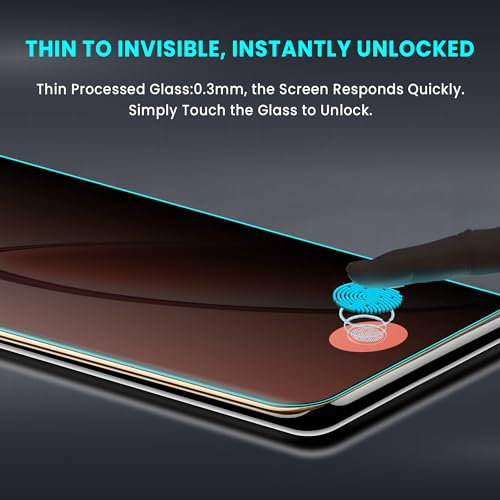 Image of ArmourPro UV Privacy Tempered Glass Compatible for Realme P1 Pro (6.7 Inch, Pack of 2) Edge to Edge Full SCreen Coverage & Installation Kit | Anti-Spy /Anti-Peeping 9H Hardness