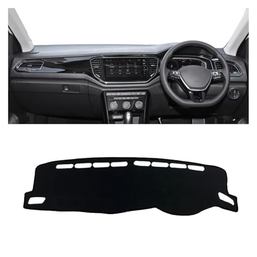 Tapis de tableau de bord pour VW T-ROC 2018-2023 noir