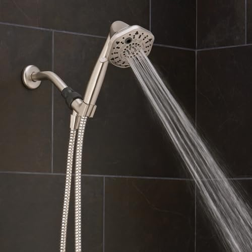 Cabezal de ducha de mano Oxygenics PowerSelect níquel cepillado miniatura 6