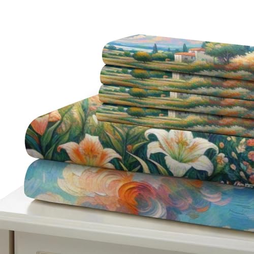Linge de lit fleur de ballon imprimé 3D en microfibre premium - 6