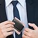 Hpmjz Black Magnetic Money Clip Minimalist Design Cash Wallet Slim Leather Business Money Holder for Card Men Wallet Christmas