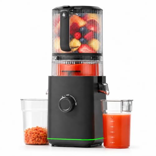 Image of Aobosi 3-in-1 Juicer Machines, 6.5" Oversized Wide Feed Chute for Whole Fruits & Vegetables, 600 Max Cold Press Juicer with Pre-Cutter System, Triple Filtration, 99% Juice Yield
