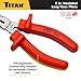 Titan 73336 6-Inch VDE Insulated Long Nose Pliers