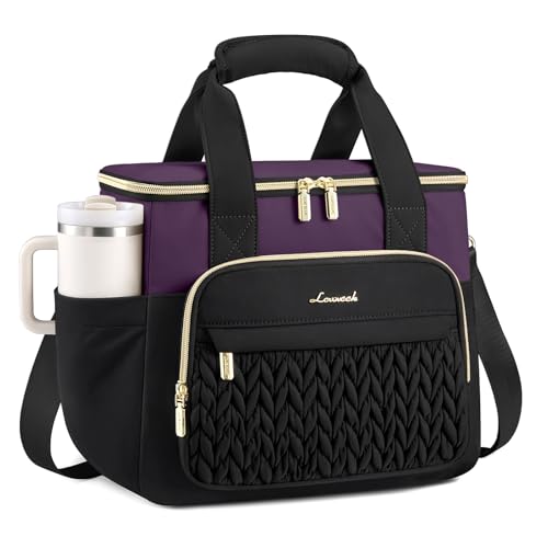 LOVEVOOK Lunch Box for Women, Insulated Adult Lunch Bag Women Cooler Tote