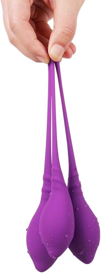 Kegel Exercise System Larger Size Lighter Weight Smaller Size Heavier Weight More Effective Pelvic Floor Muscle Training Cost-Effective Home Workout Set of 3 Balls