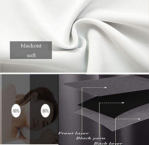 Peakman Wavy Blackout Grommet Curtains 84 Inch Length, Abstract Blue Marble Fake Stone Liquid Gold Foil And Glitter Curtains 2 Panel Set For Bedroom Living Room, 104 Inch Wide #TOP2