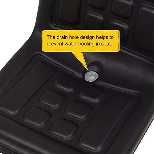 Universele schuifbare trekkerstoelt,PU zwart waterdicht verstelbare 140mm ophangstoel W/afvoergat voor zuiger… - Image 8