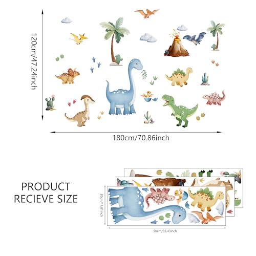 Vinilos Decorativos Dinosaurios Grandes para Pared 35x12 in miniatura 2