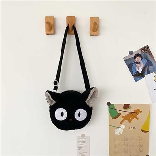 Plüsch-Kinder-Umhängetasche mit Cartoon-Katzen-Motiv