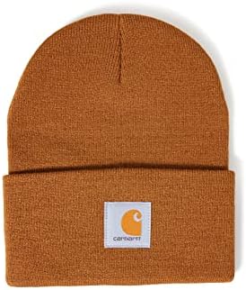 Carhartt Men's Knit Cuffed Beanie, Brown, One Size