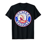 Œuvre rétro cool Station essence rétro vintage Montana moteur huile voiture vélos garage T-Shirt