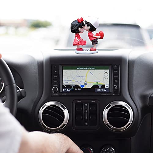 Image of MiOYOOW Car Dashboard Decoration, Lovely Couple Auto Interior Decoration Cute Couple Ornament with for Cars Home