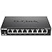 Produktbild D-Link DGS-108 8-Port Layer2 Gigabit Switch (bis zu 2000 Mbit/s Datenübertragung pro Port, Non-Blocking-Architektur, lüfterlos, Metallgehäuse) schwarz (Generalüberholt)