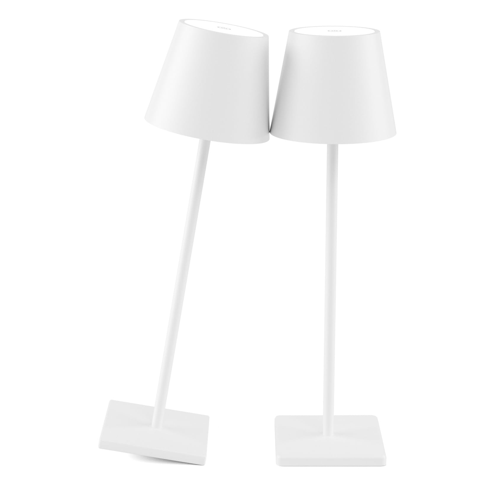 2 pièces LED dimmable lampe de bureau, IP54 lampe de bureau sans fil, 5500mAh adapté pour lampe de bureau Table Light convient