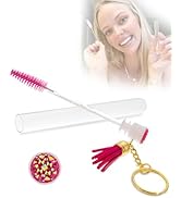 20 Pcs Disposable Mascara Brushes and Tubes Set, Include 10 Crystal Lash Spoolies 10 Reusable Dia...