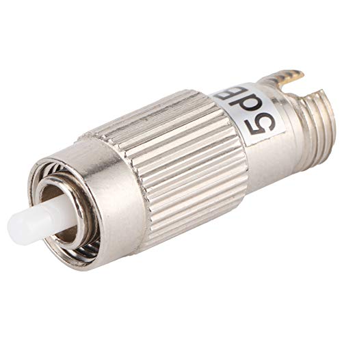 Sonew Optical Fiber Adapter, Male Female Attenuator Flange FC UPC 5DB, Good Repeatability, High Return Loss, Effective Ground Interference Suppression, Electrically Isolated,