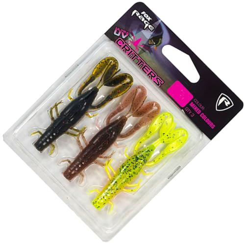 Fox Rage Critter Mixed Colour Pack - 3 Gummikrebse, Länge:7cm