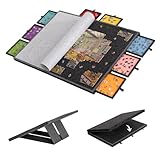 Lavievert 2000 Piece Tilting & Foldable Puzzle Board with 8 Colored Drawers & Cover, Adjustable Lightweight Puzzle Plateau with Built-in Stands, Portable Jigsaw Puzzle Table with Storage for Adults