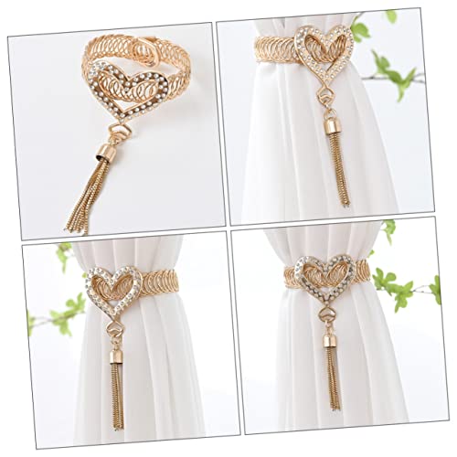 Alzapaños de cortina corazón para decorar tu salón acogedor 6