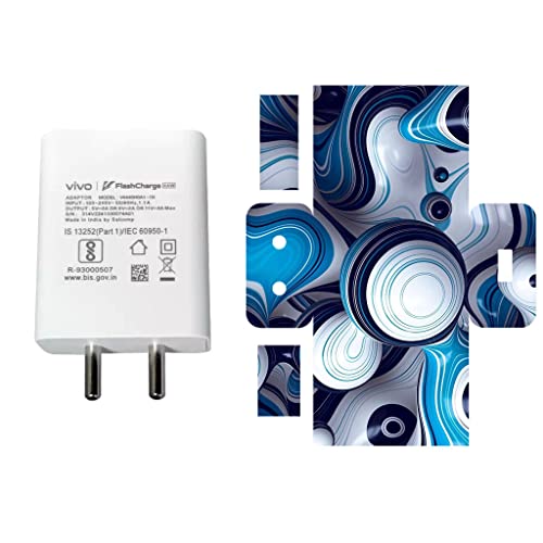 Image of AtOdds - Compatible for Vivo Flash Charger (44W) - Charger /Adapter Skin Wrap (PaintBubbles)