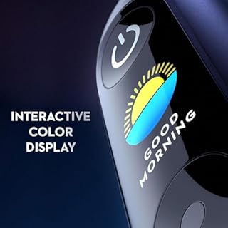 Oral-B Rechargeable Electric Toothbrush, iO9 Genius, 7 Cleaning Modes, Interactive Display, Charging Travel Case, Visible Pressure Sensor, 4 Brush Heads, Black