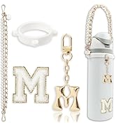BydGxy Cute Letter Charm Handle Strap Set for Owala Water Bottle 24 oz, 32 oz, 40 oz, Owala Kids,...