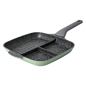 Nonstick Stuffed Pancake Pan Pancake Pan Egg Frying Pan,Nonstick Breakfast Frying Pan Grill Pan Multi-Function Steak Omlette Pan Suit Induction with Anti-Heat Handle Saucepan Ovenware Frying pa