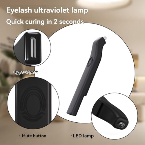 Lumière UV pour colle à extensions de cils évitant les poses ratées
