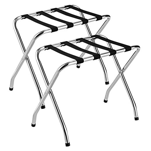 How to make a luggage table Tangkula Folding Luggage Rack for Travel