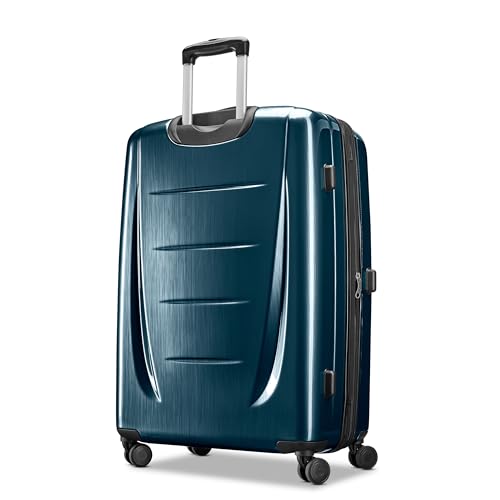 Image of Samsonite Winfield 2 Hardside 28 inch Luggage, Teal, Checked-Large 28-Inch, Winfield 2 Hardside Luggage With Spinner Wheels