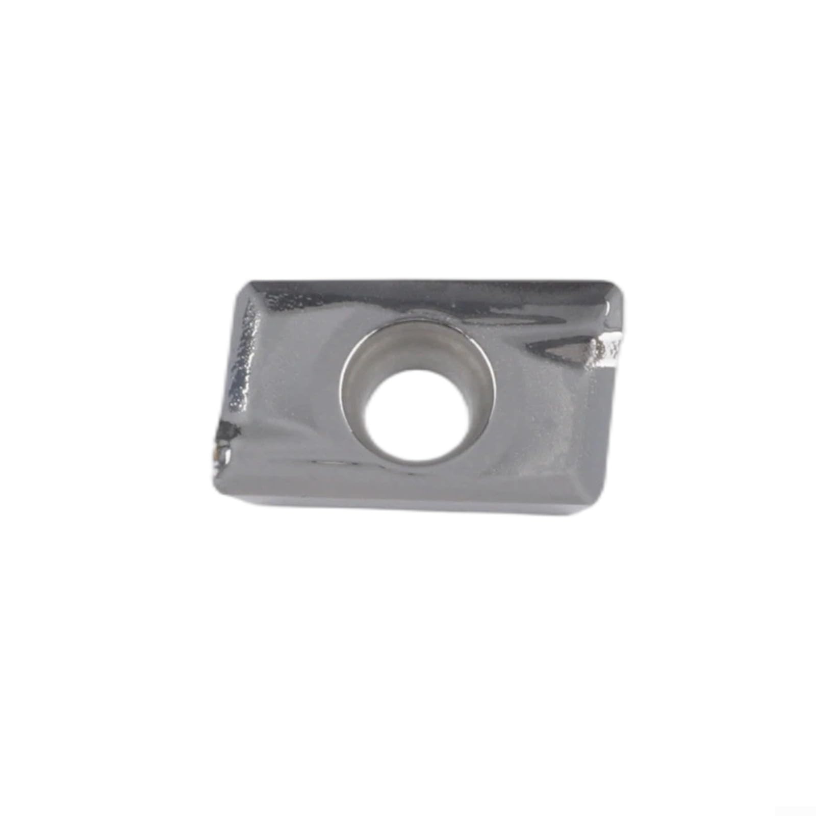 10 Stück Hartmetall-Wendeplatten APKT1604PDFR-MA H01 für CNC-Fräsen, Silber, 16x10x5 mm, geeignet für Schlichtbearbeitung von Aluminium und Metall