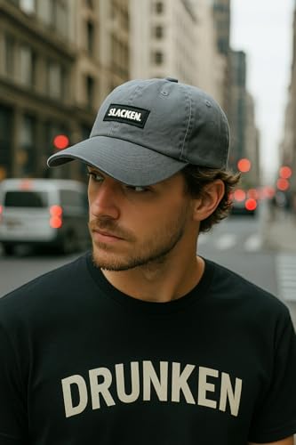 Image of DRUNKEN Cap for Men Women Topi Unisex Head Branded Boy's Girl's Caps Adjustable Strap Summer Sports Cricket Gym Dance Cotton Free Size Free Size Cotton Hat Summer Look Snapback