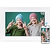 101 inch smart wifi digital picture frame 1280×800 hd ips touch screen photo frame electronicauto rotatebuilt in 32gb storage send photos from your phonegreat gifts white  urban country home decor