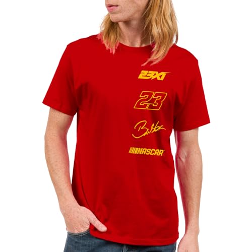NASCAR - Bubba Wallace Driver Sponsors Stacked Logo - Adult Sports Fan Short Sleeve Tee for Men & Women