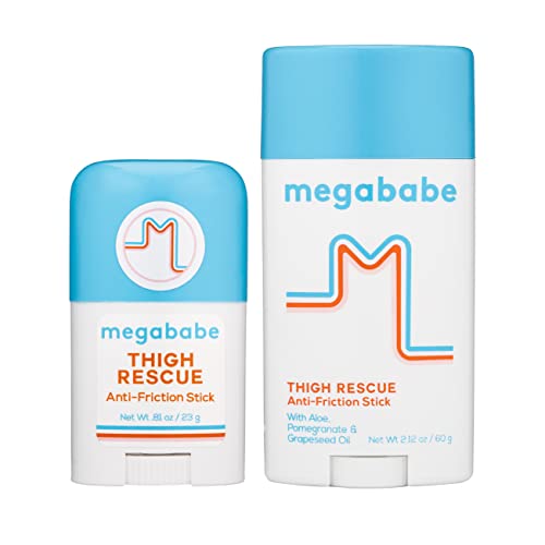 Megababe Anti-Chafe 2-Piece Bundle - Thigh Rescue Anti-Chafe Stick 2.12 oz & 0.81 oz Travel Size image 4