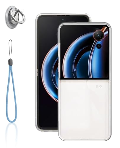 Nubia Flip 3 �p �P�[�X �S���� �ی�J�o�[ YANMONGI �ϏՌ� PC �o���p�[ �X�N���[�� & �J�����ی� �����h�~ ���^ �y�� �S�ʕی�J�o�[ �g�уJ�o�[ ���ϖh�~ �w��h�~ �����₷�� �J�o�[�y�N���A�z