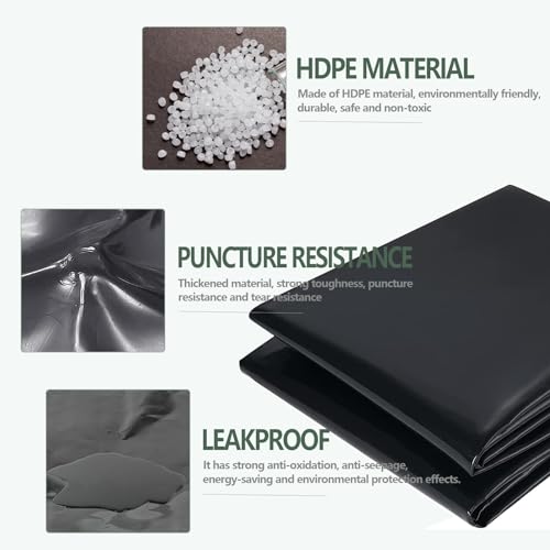 Bâche noire pour fontaines et structures aquatiques durables de haute densité - 4