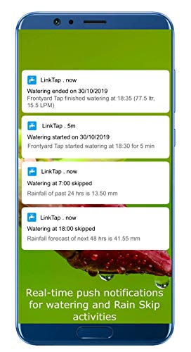 LinkTap G2 Wireless Water Timer & Gateway & Flow Meter - Remote Hose Timer for Lawns & Gardens - Easy-Install Cloud Controlled Watering with Smart Assistant & Real-Time Fault Detection & Notifications - Thumbnail 6