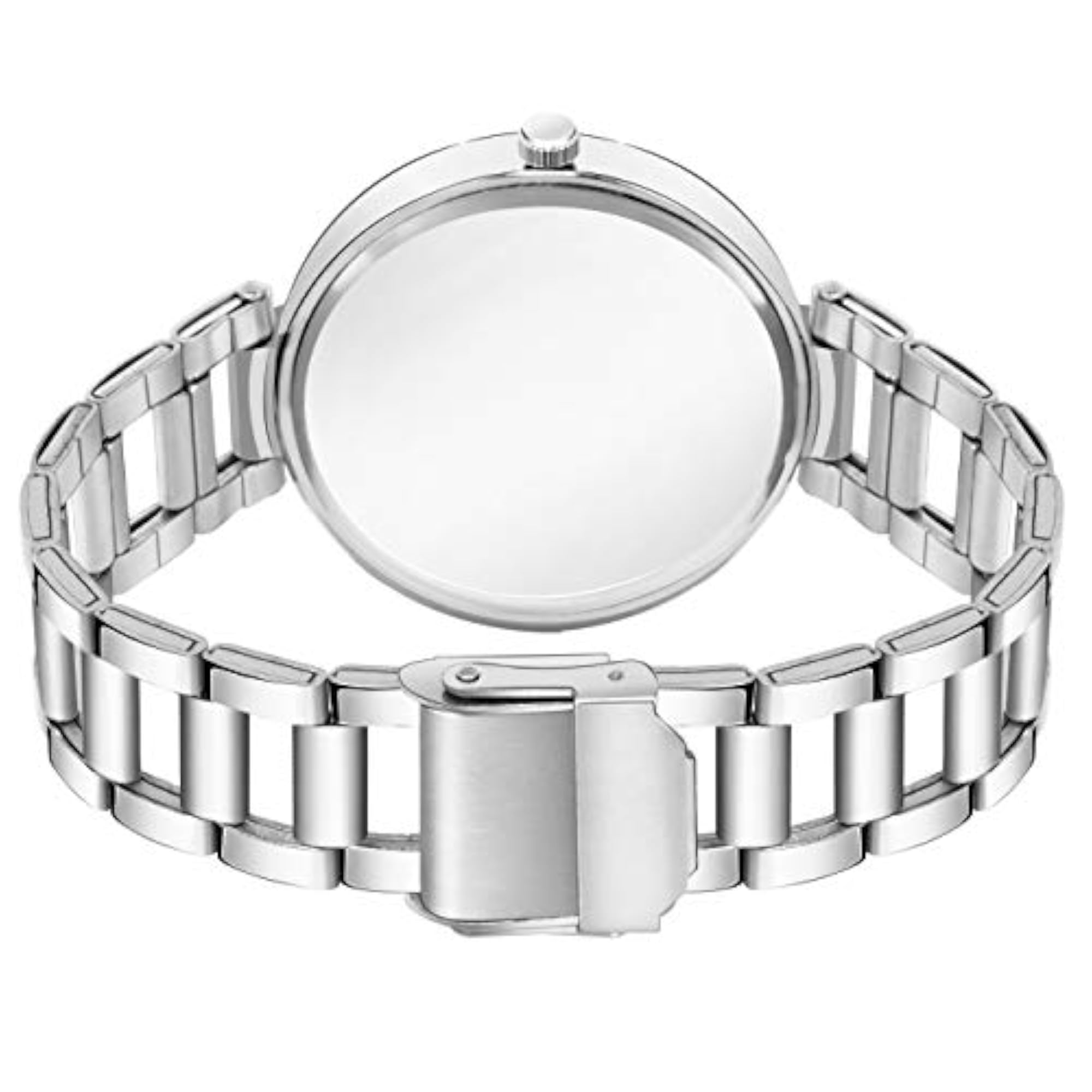 Women's Grey Dial Stainless Steel Round Analog Watch