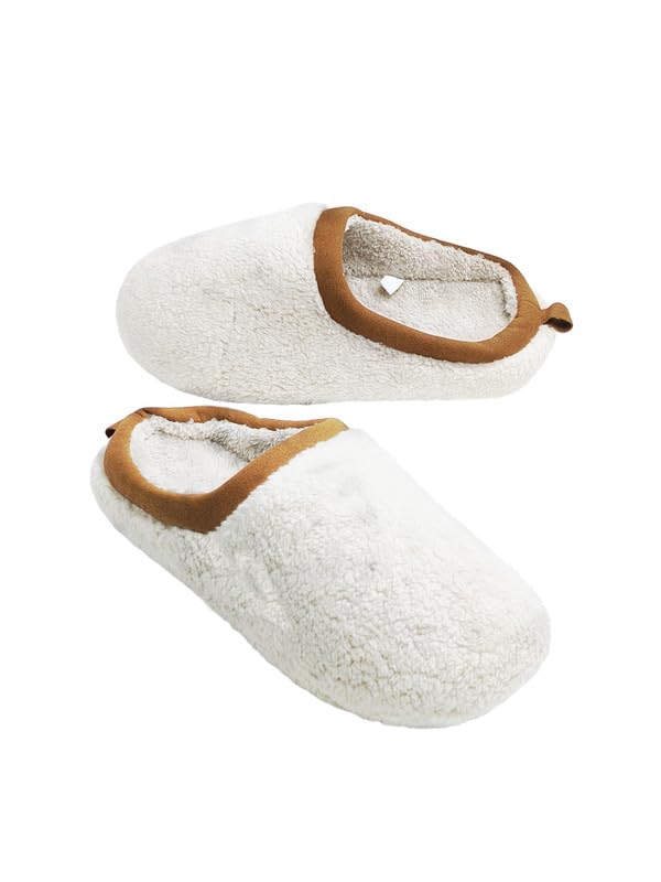 Premium Plush Slippers: Ultra-Soft Warmth, Slip-On Ease, Suede-Trimmed Durability, Roomy Toe Space - Indoor/Outdoor Versatility with Lightweight Chic Design4