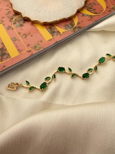 Image of Anti-Tarnish Tulip Bracelet for Women Stylish | Gold Plated Bracelet for Women | Fairy Bloom Rapunzel Bracelets | Daily Wear Gifting Jewellery | Gift for Anniversary