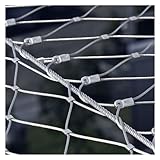 Matériau durable : le treillis métallique est tissé avec du fil d'acier inoxydable 304 multibrins, haute résistance, durable, antirouille, surface polie sans bavures, taille standard, maille uniforme.