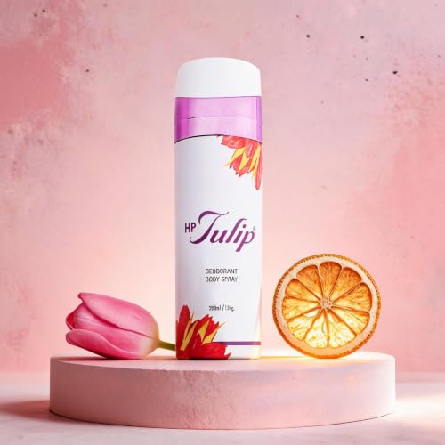 Image of HP Tulip Deodorant for Women, 200 ml | Floral, Fresh - Long lasting eau de parfum | Musk, Lavender, Geranium & Orange | Best Spring Fragrance |Gift For Sister | Gift For Friends