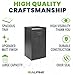Alpine Restaurant Trash Can Cabinet - Commercial Trash Can 40 Gallon, Garbage Receptacle Indoor with Tray Holder for Restaurants, Cafeterias (Espresso Black)