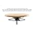 PERCH Wood Pneumatic Stool, All Around Adjustment Ring and Stationary Caps, Desk Height