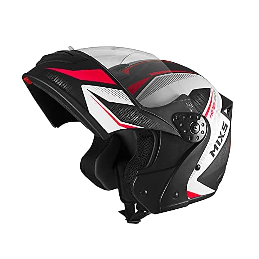 Capacete Escamoteável MIXS Gladiator Neo 60 Vermelho